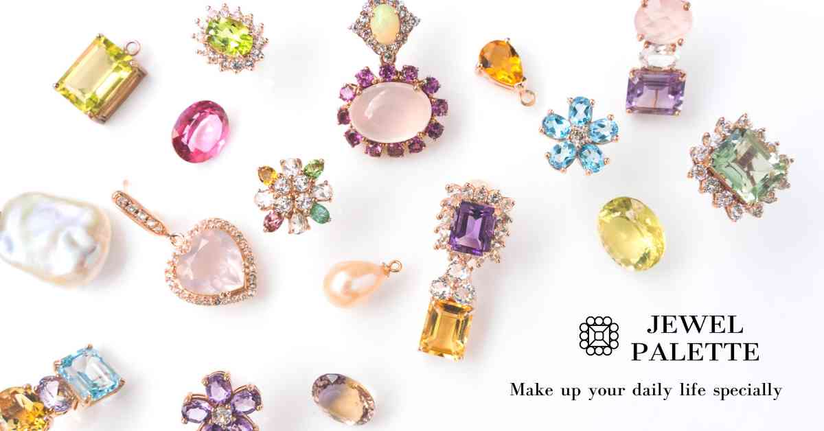 JEWEL PALETTE ブルートパーズ×ピンクトルマリン　ペアシェイプリング JEWEL PALETTE ブルートパーズ×ピンクトルマリン ペアシェイプリング