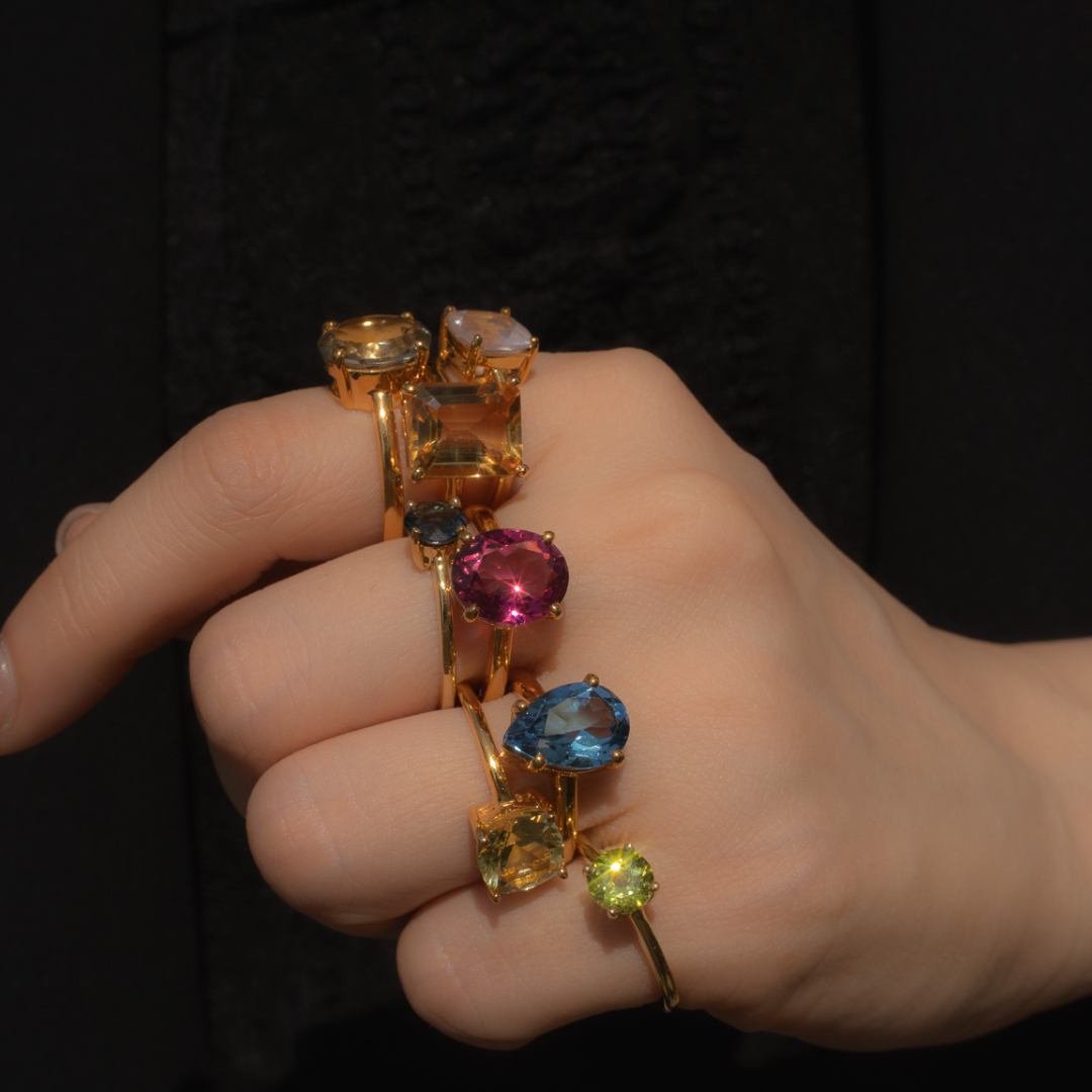 ONE DROP RING(ピンクトパーズ)