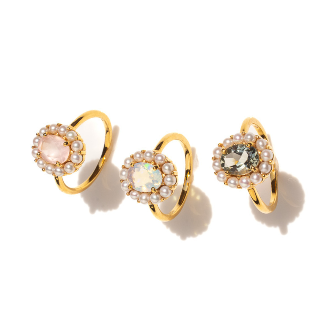 PEARL BOUQUET RING(グリーンアメシスト)