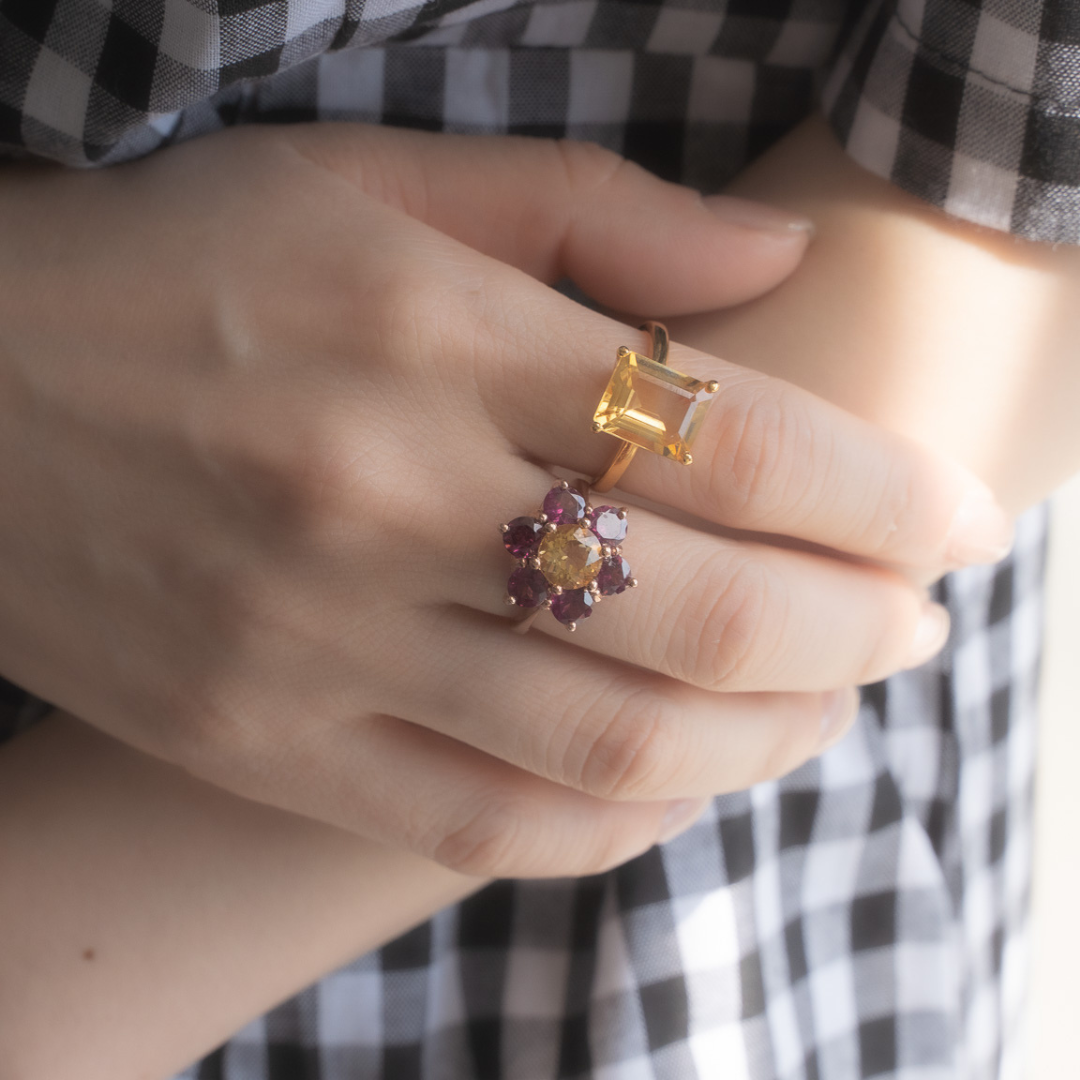 ONE DROP RING(シトリン)