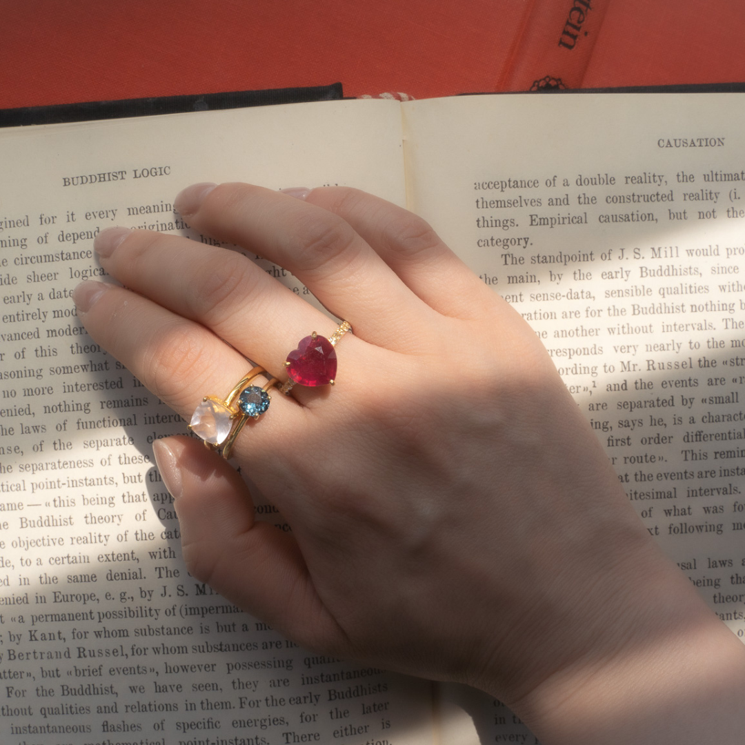 CUSHION RING(ローズクォーツ)