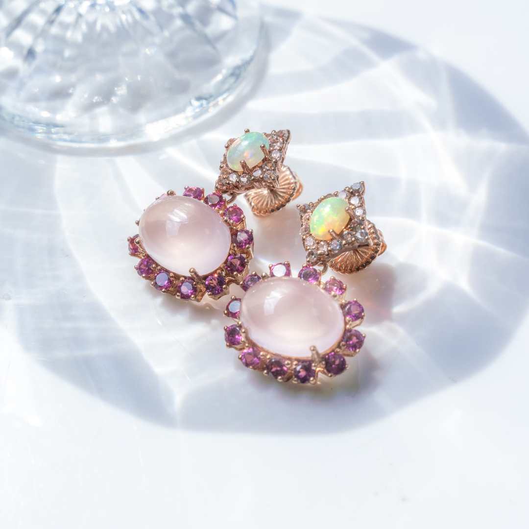 Jewel Palette ピアス ローズクォーツ オパール Exotic Pierce – JEWEL PALETTE