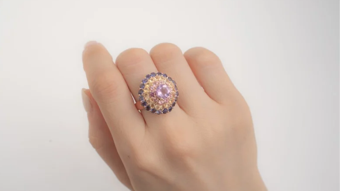 POMPOM RING(ベリーピンク)