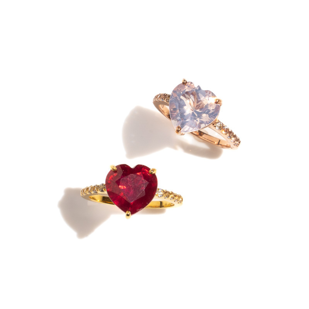 ELEGANCE HEART RING(ラベンダーアメシスト)