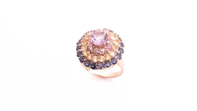 POMPOM RING(ベリーピンク)