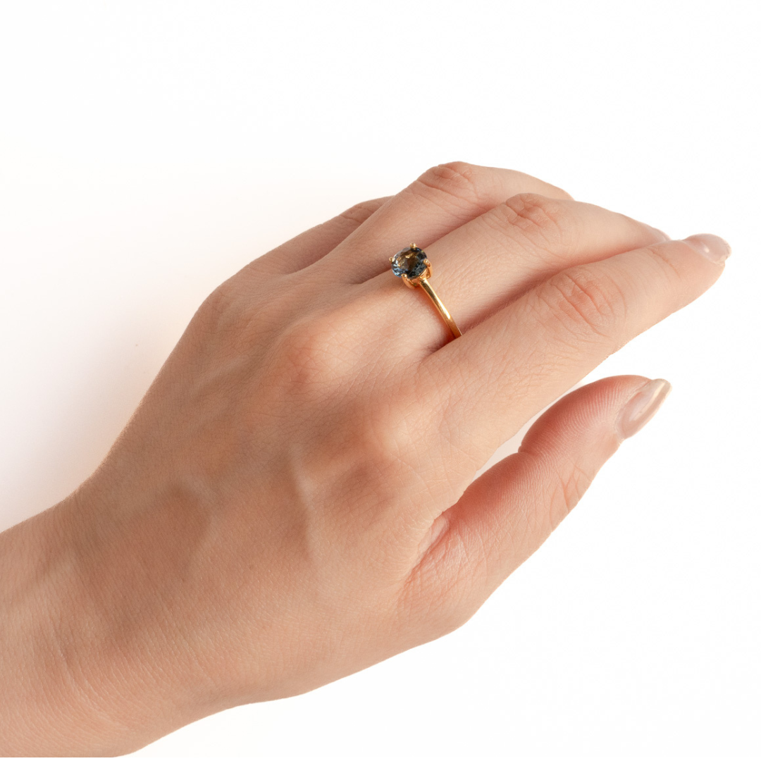 TINY DOT RING(ロンドンブルートパーズ)