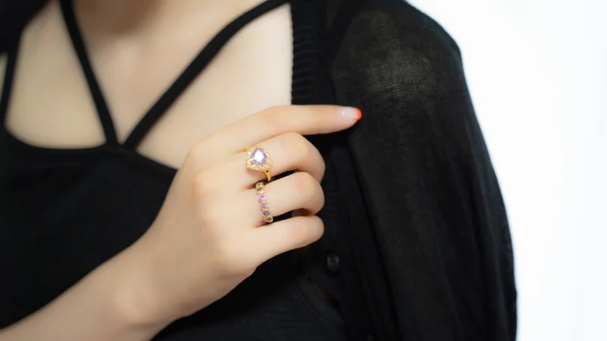 HEART RING(アメシスト)