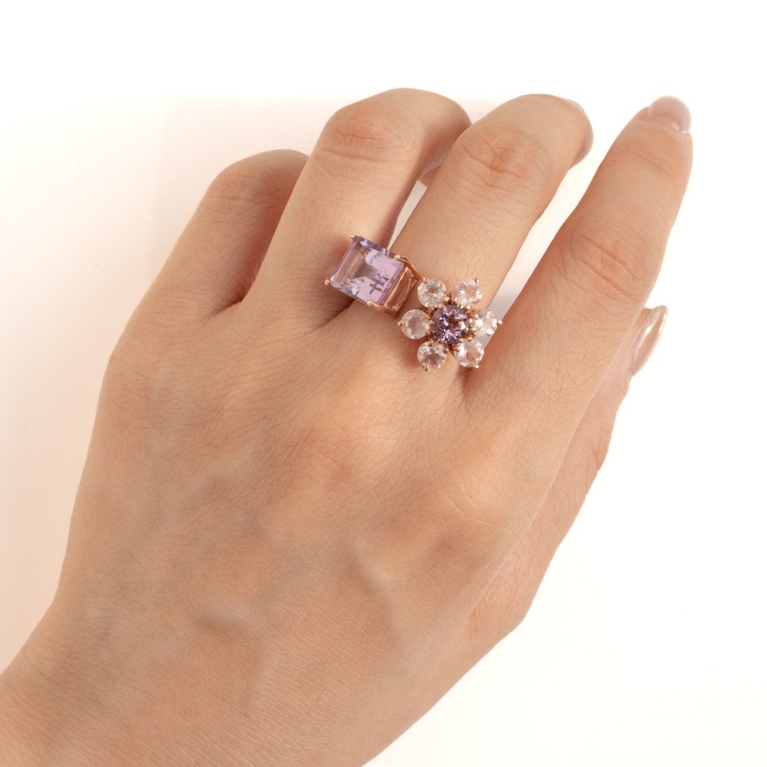 FLOWER OPEN RING(Warm)