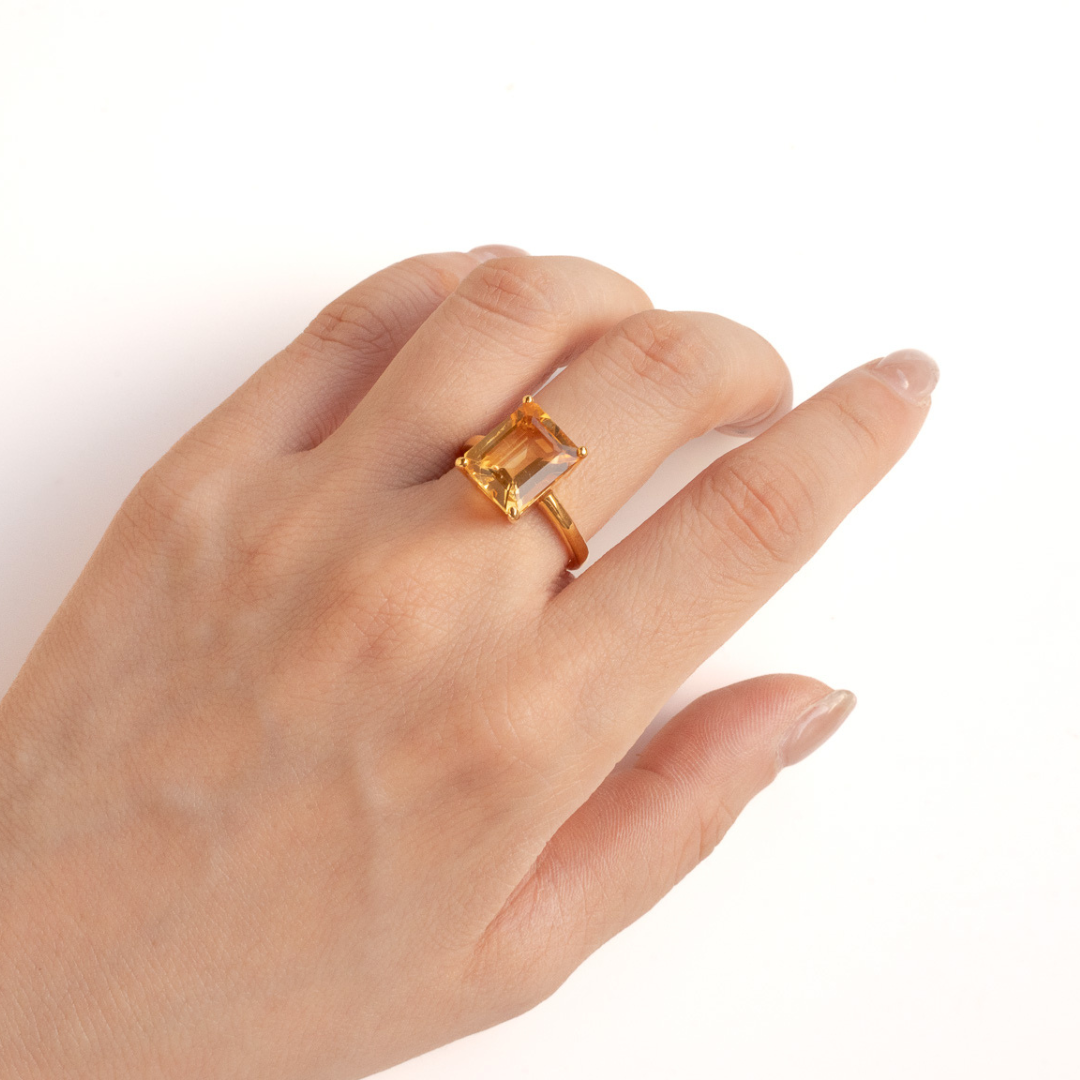 ONE DROP RING(シトリン)