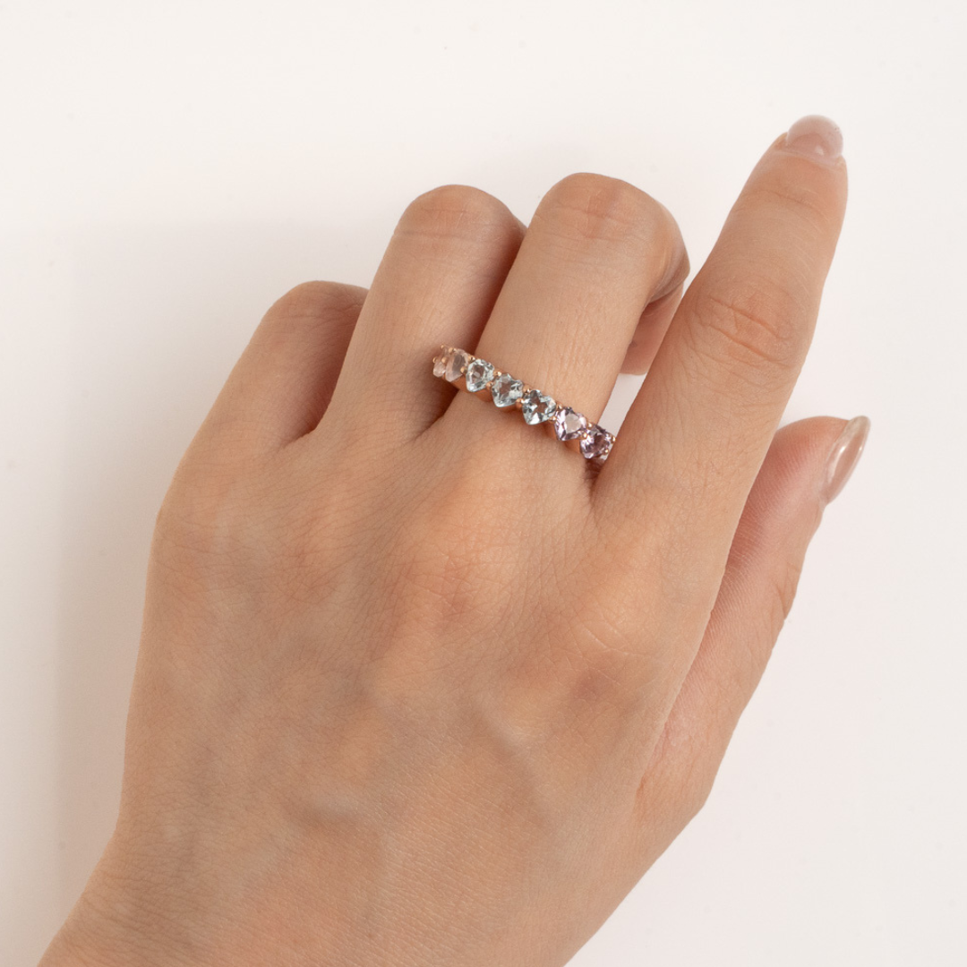 HEART ETERNITY RING(パステルマルチカラー)