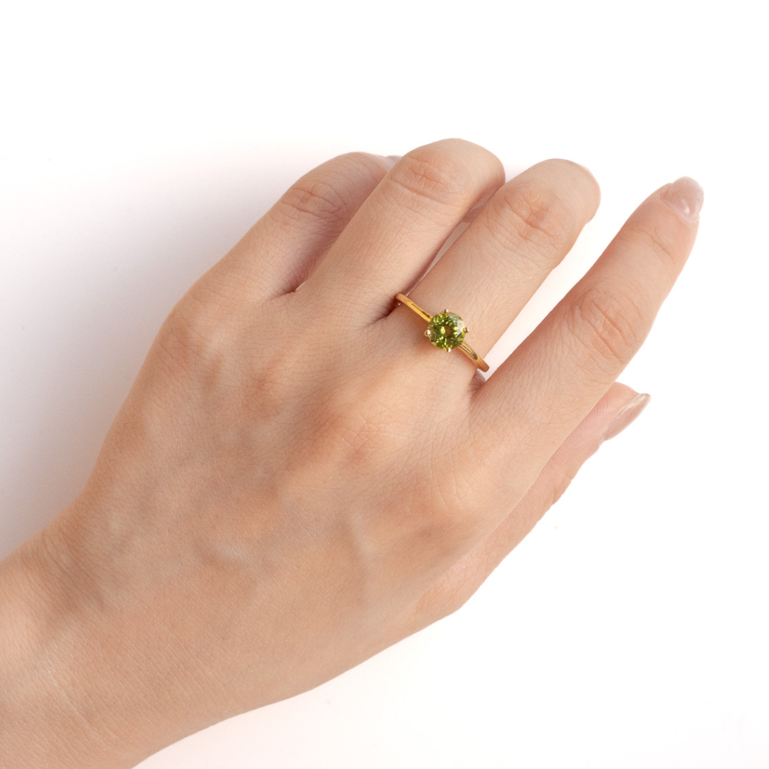 TINY DOT RING(ペリドット)