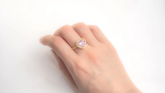HEART RING(アメシスト)