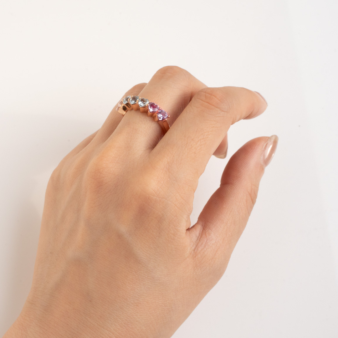 HEART ETERNITY RING(パステルマルチカラー)