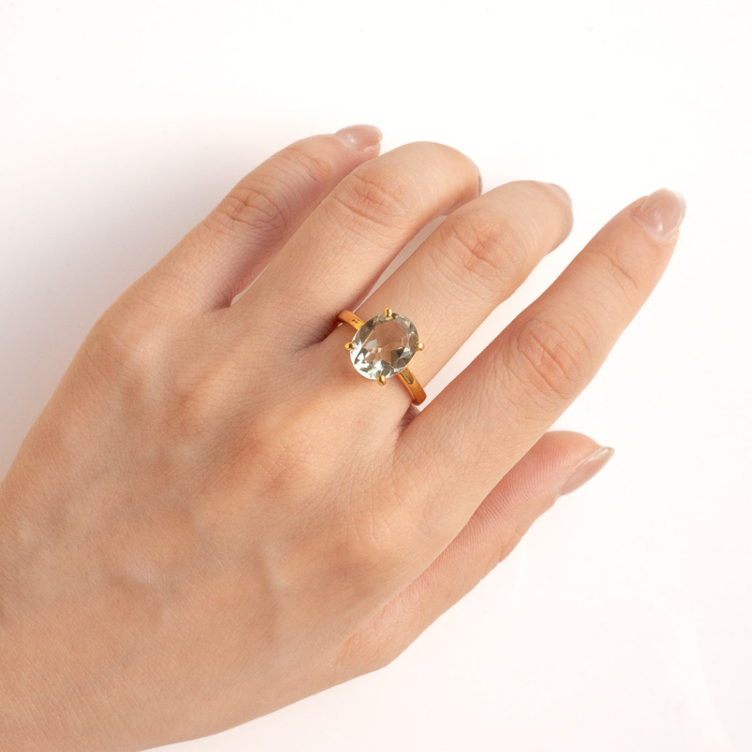 ONE DROP RING(グリーンアメシスト)