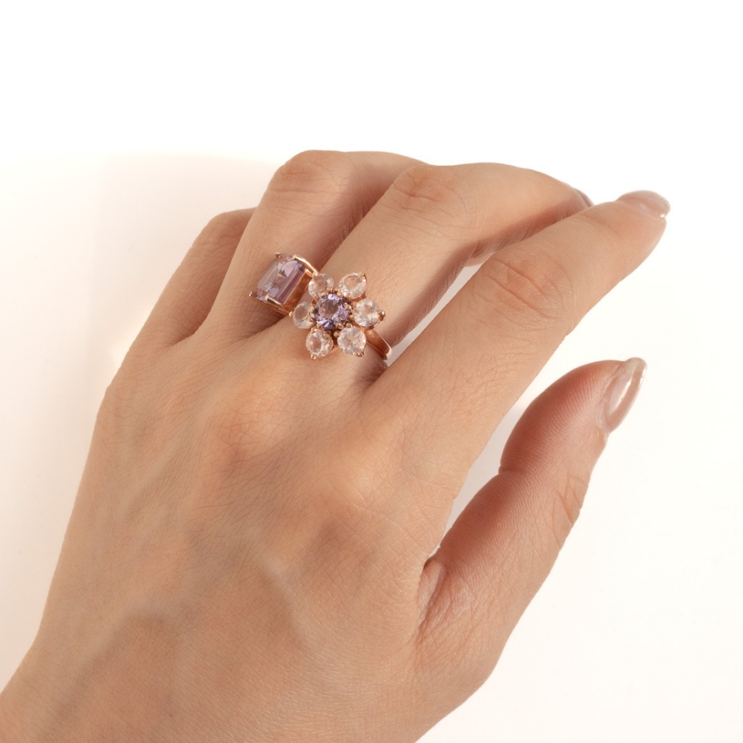 FLOWER OPEN RING(Warm)