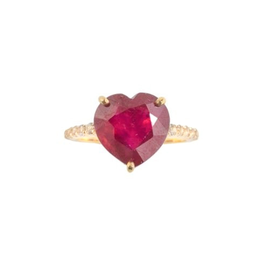 ELEGANCE HEART RING(ルビー)