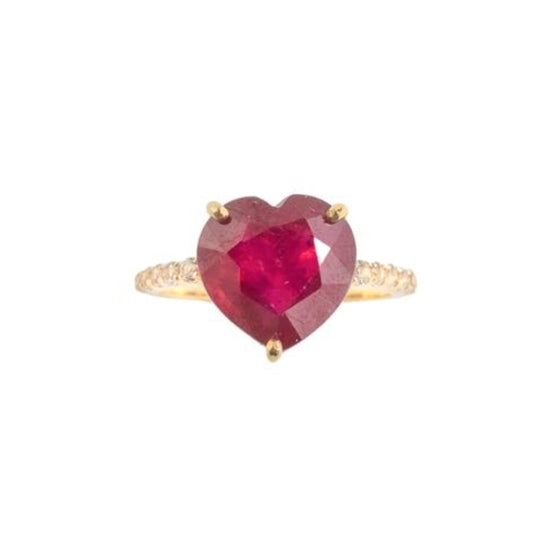 ELEGANCE HEART RING(ルビー)